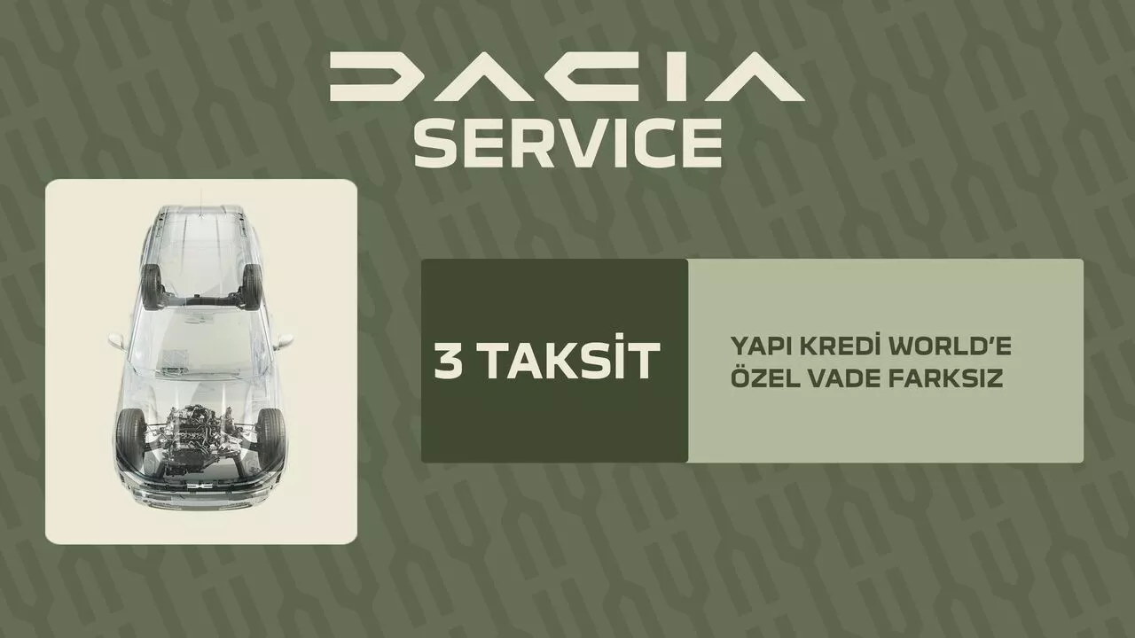 0-3 YAŞ ARAÇLARIN TÜM SERVİS İŞLEMLERİNDE VE AKSESUARLARDA %20 FİYAT AVANTAJI
